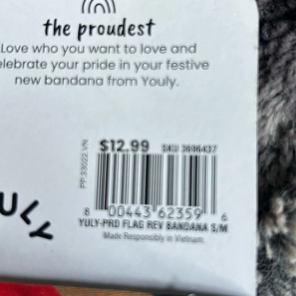 Youly pride dog bandana XS/S NEW
